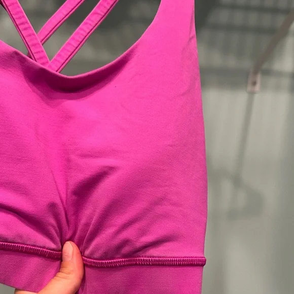 Lululemon Pink Women's Sports Bra - Picture 3 of 7